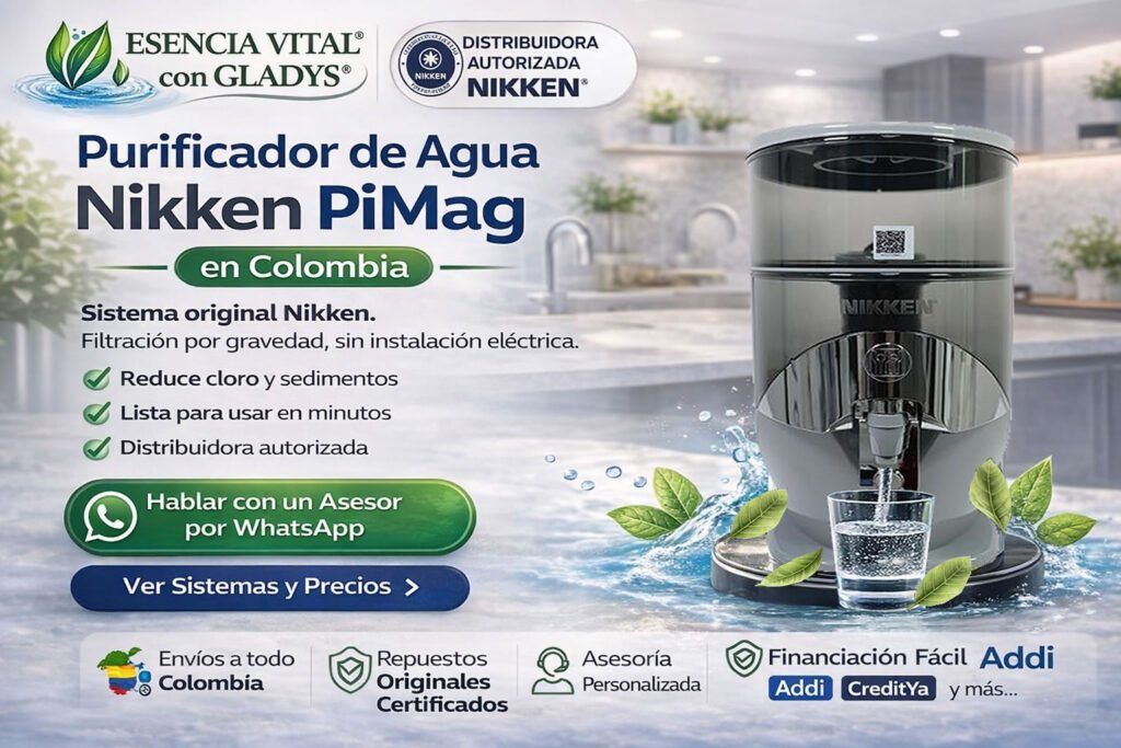 Inicio Purificador de agua Nikken en Colombia