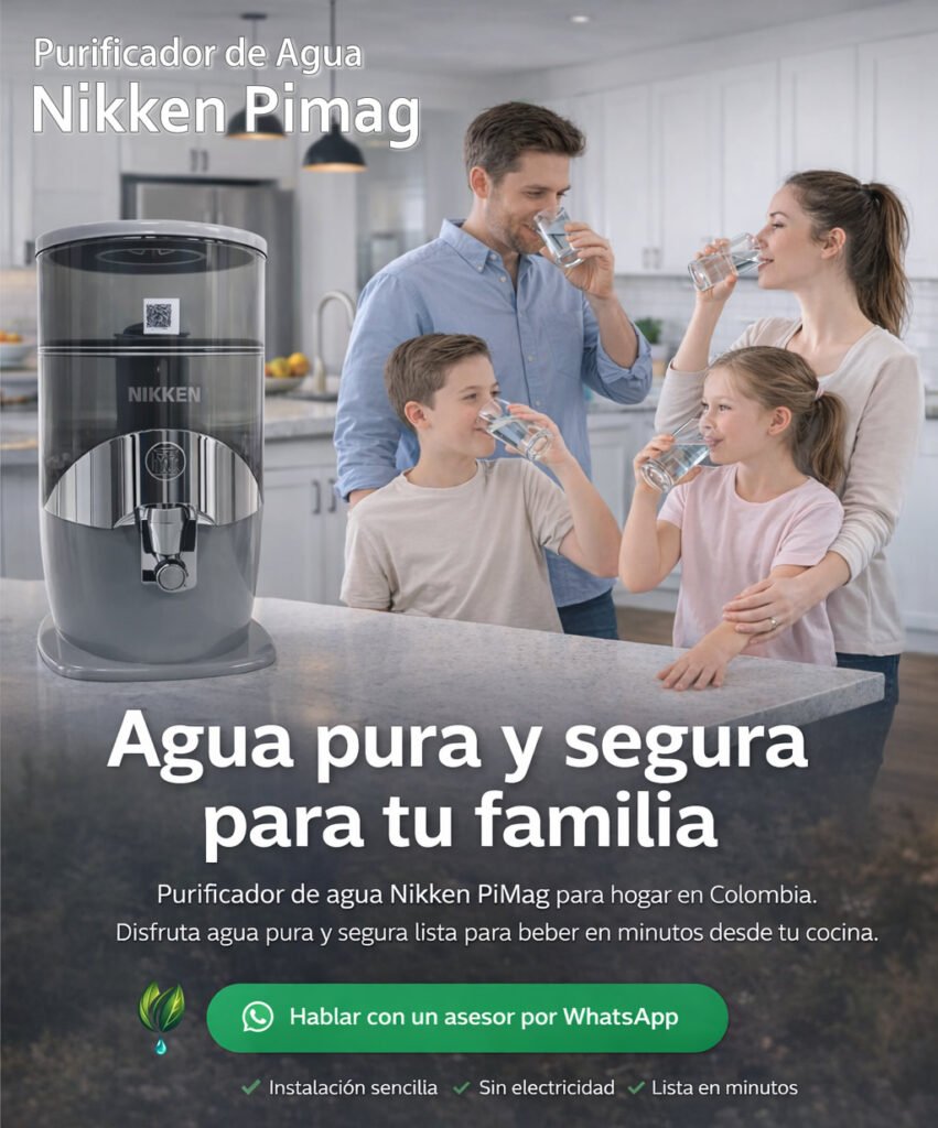 Purificador de agua para la familia.